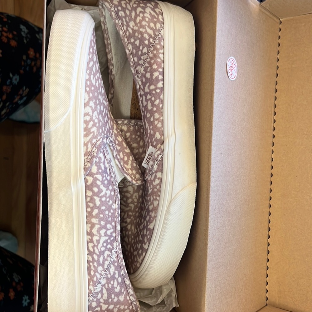 Vans Cheetah Print Slip Ons